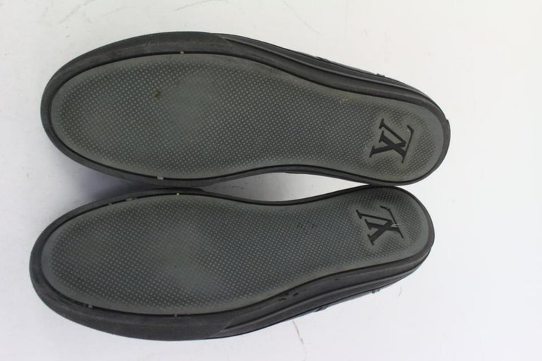 Louis Vuitton Black Leather Damier Infini High Top Sneakers, Size 11 (LXZ) 144010000541 RP