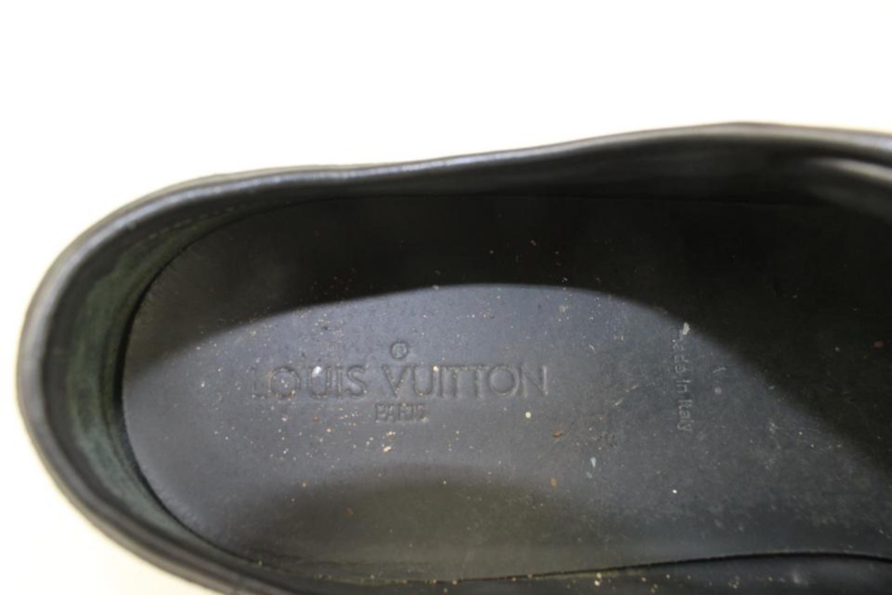 Louis Vuitton Herren US 10 Schwarze Damier Infini Turnschuhe mit niedrigem Oberteil 1123LV41 im Angebot 5