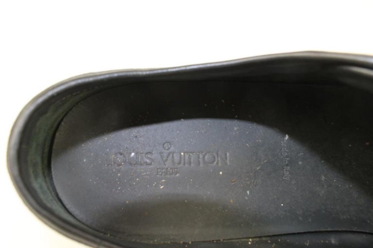 LOUIS VUITTON Calfskin Damier Meteor Sneakers 10 White 135766