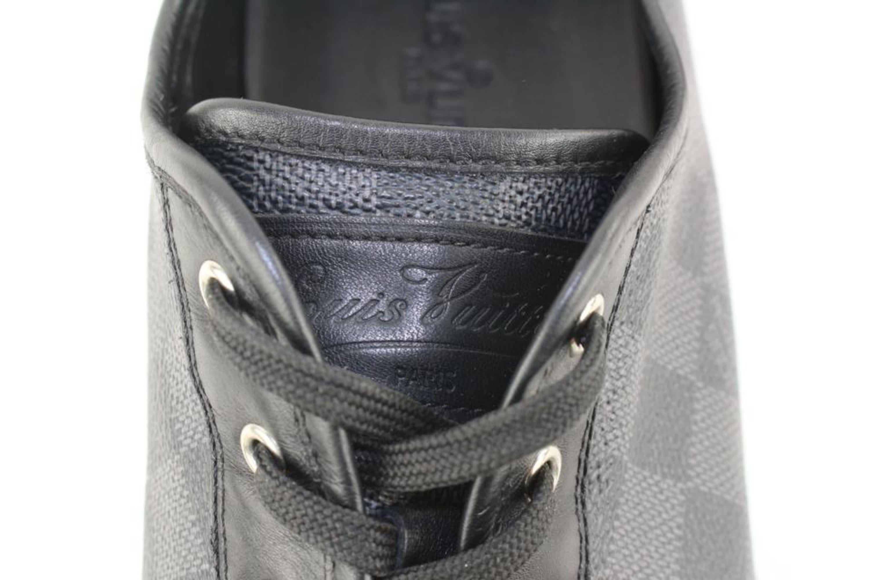 Louis Vuitton Men's US 12 Damier Graphite Punchy Sneaker 3lv1123 3