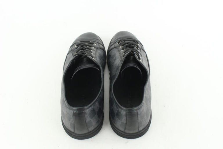 LOUIS VUITTON Size 12 Black Damier Leather Lace Up Dress Shoes at 1stDibs   louis vuitton dress shoes black, size 12 louis vuitton shoes, lv dress shoes