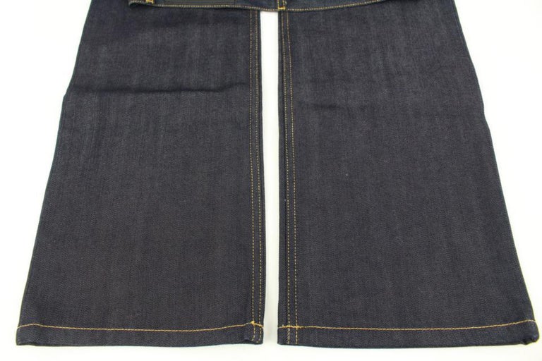 Straight jeans Louis Vuitton Black size 42 FR in Cotton - 25171794