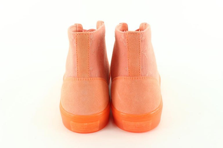 Louis Vuitton, Shoes, Black Orange Louis Vuitton High Top Shoes
