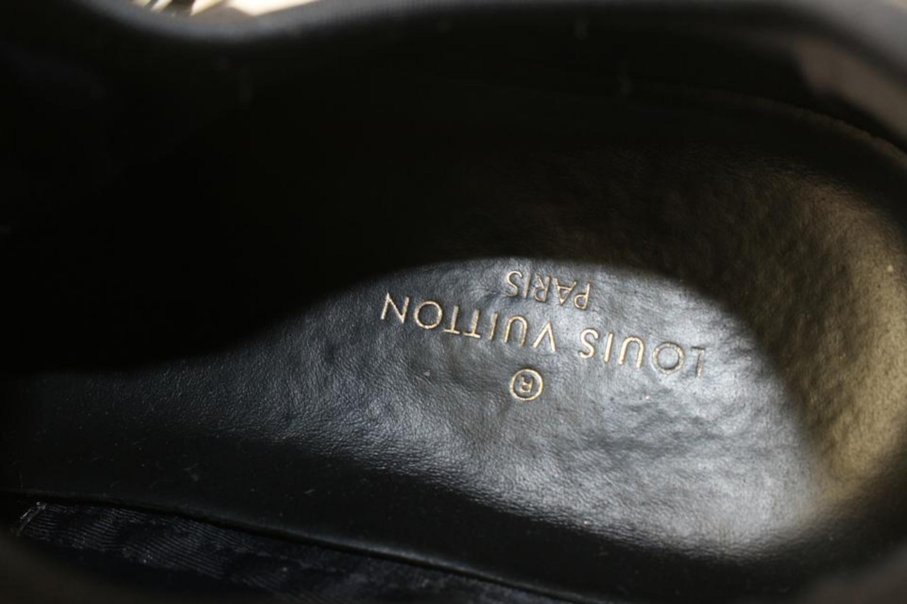 Louis Vuitton Men's US 8.5 Black Camo Fastlane Sneaker 61lv628s 4