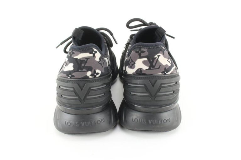 Louis Vuitton, Shoes, Louis Vuitton Fastlane Sneaker Black Monogram Camo  8uk 9us