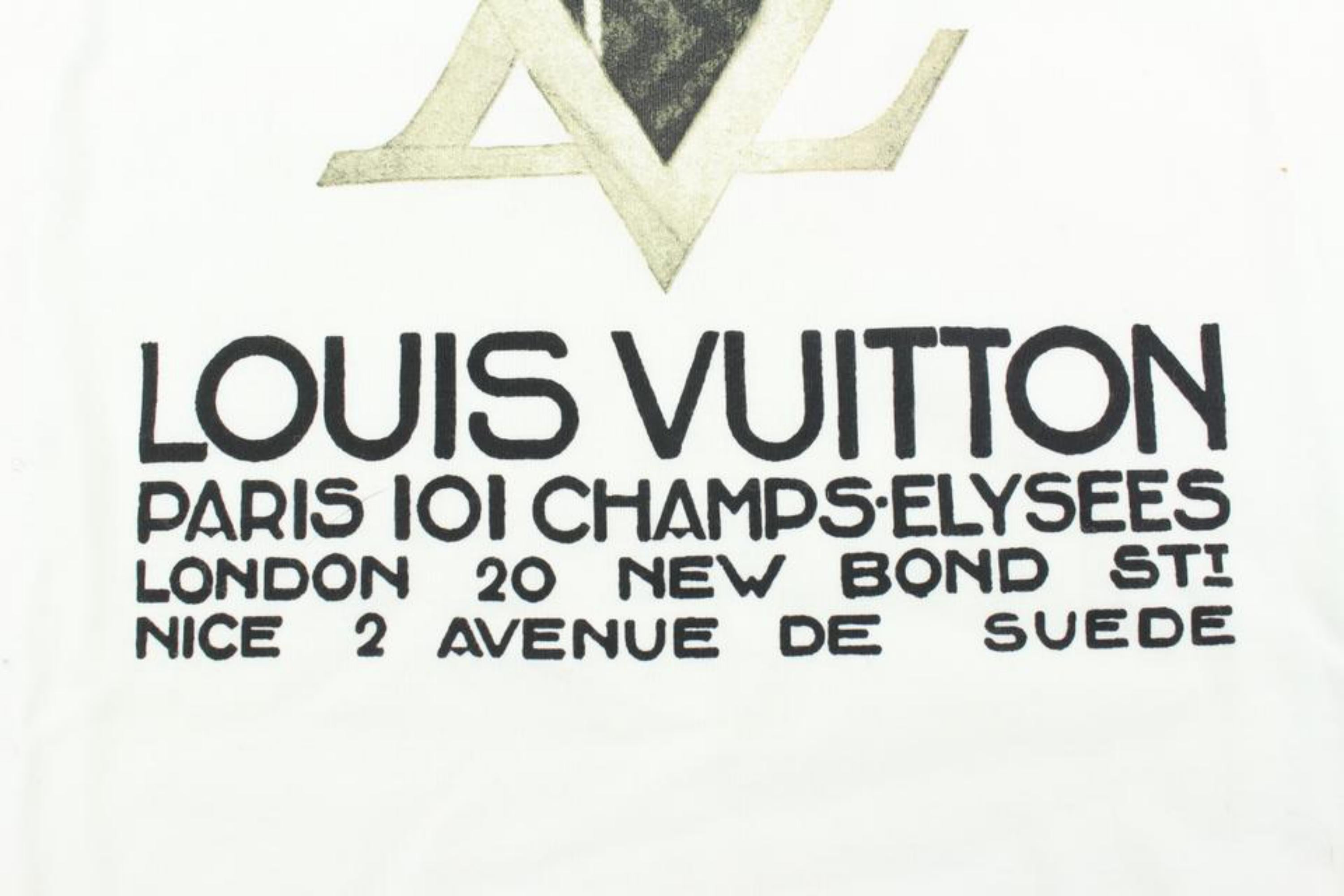 Louis Vuitton Men's XL Diamond Address Afircan Art LV T-Shirt 114lv17 For Sale 3