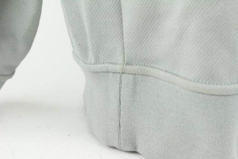 Louis Vuitton Men's XL Grey x Yellow Gravity Raglan Zip Sweater 928lv70