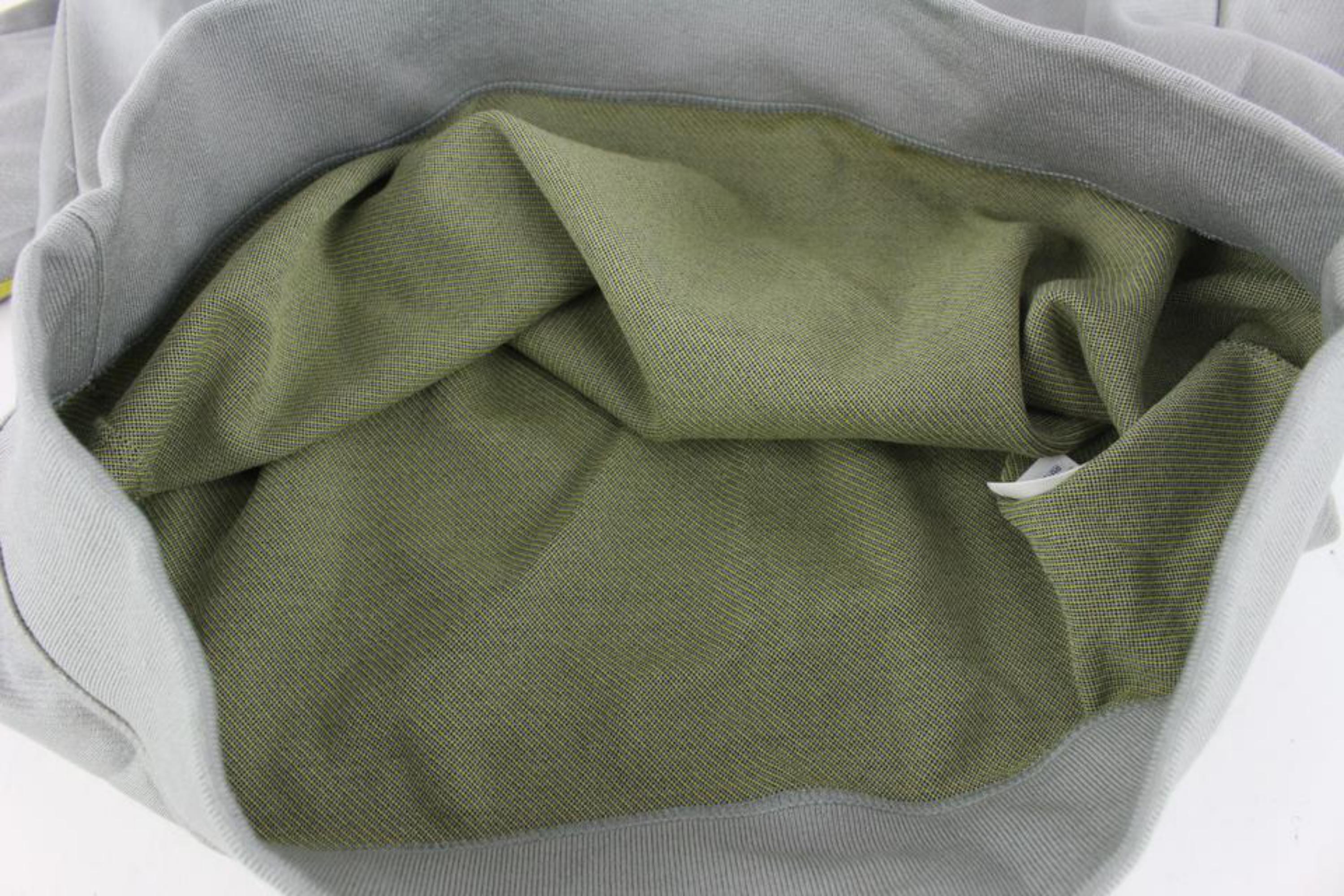 Louis Vuitton Men's XL Grey x Yellow Gravity Raglan Zip Sweater 928lv70 For Sale 3