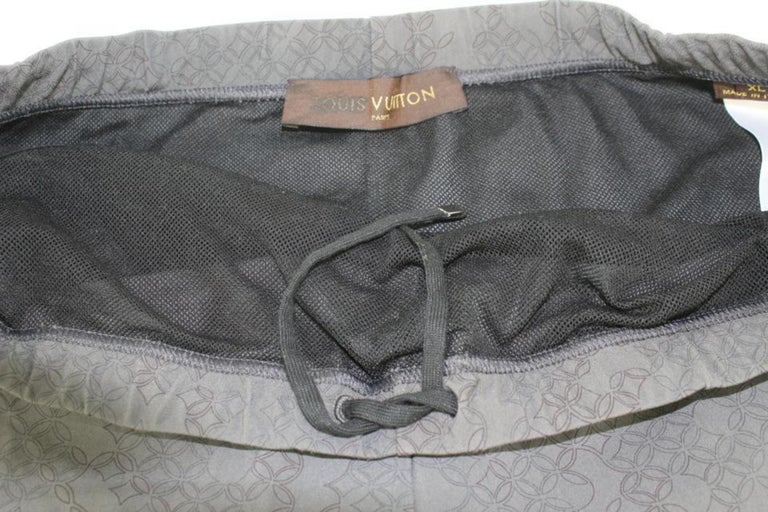 Louis Vuitton Monogram With Big Logo Grey Luxury Beach Shirts, Swim Trunks  - Blinkenzo