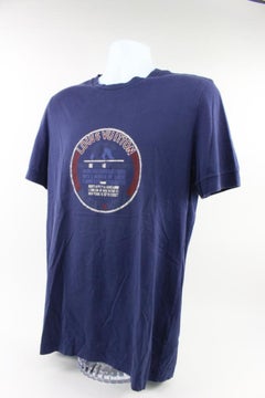 Louis Vuitton Men's XL Navy Blue Bear LV T-Shirt 114lv10