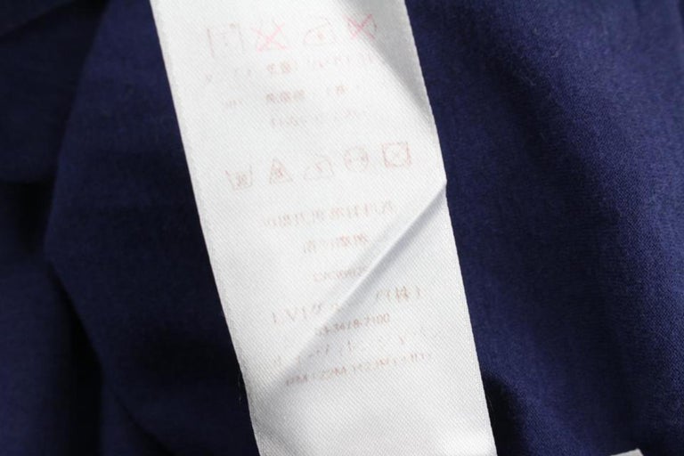 Louis Vuitton Men's XL Navy Blue Bear LV T-Shirt 114lv10 For Sale at 1stDibs