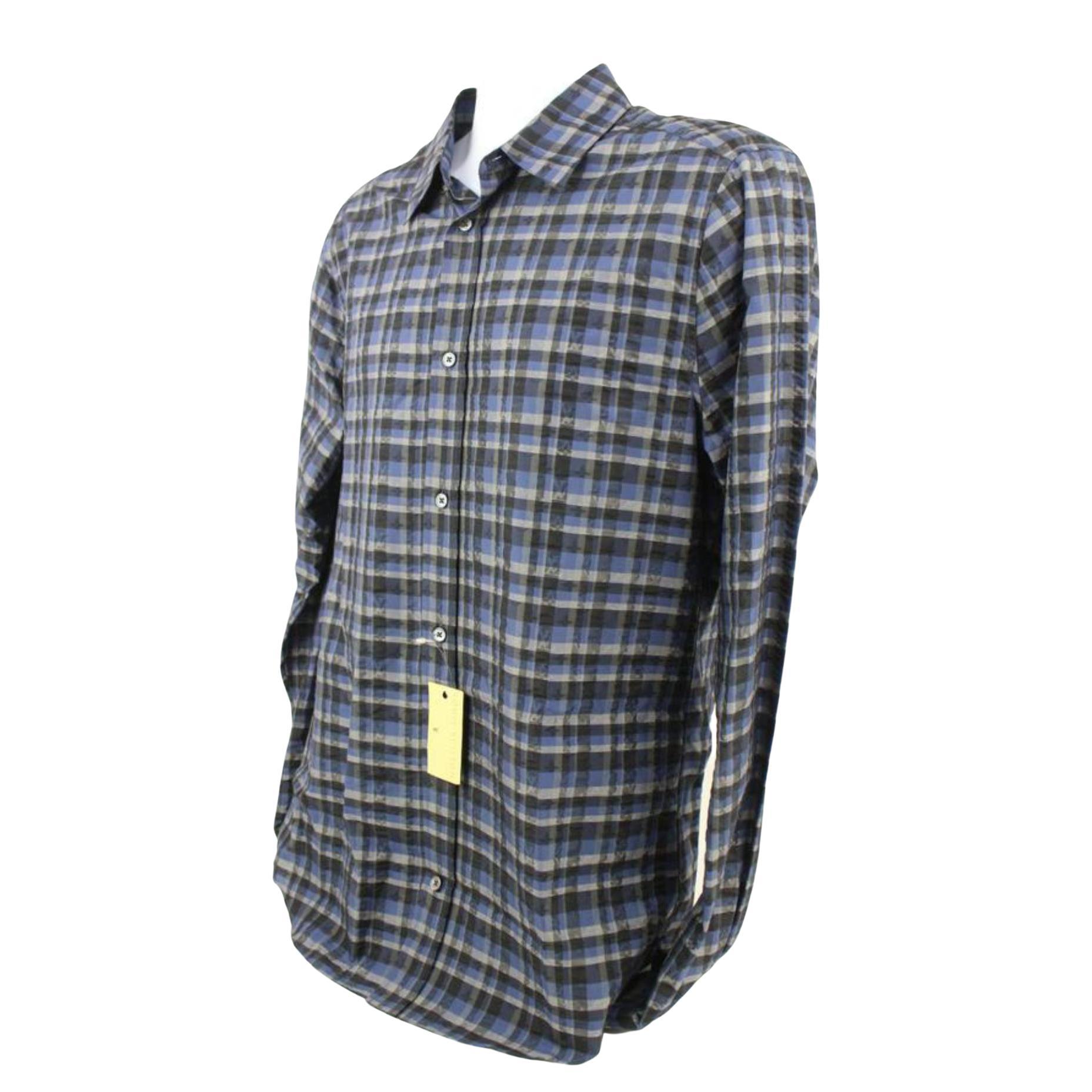Mens Designer Clothes  LOUIS VUITTON men's monogram colored long sleeve  shirt 28