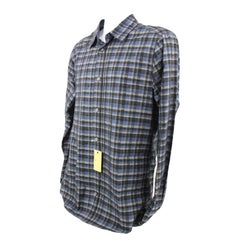 Chemise Louis Vuitton à manches longues à carreaux XL et boutons avec monogramme LV 119lv7 pour hommes