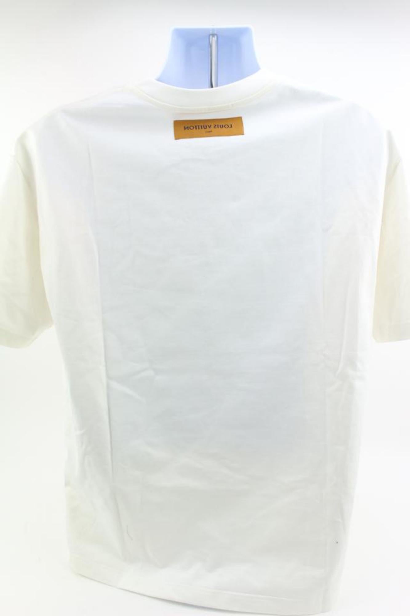 Louis Vuitton Men's XL Virgil Abloh 1990's Style Graffiti T-Shirt Tee 124lv3 2