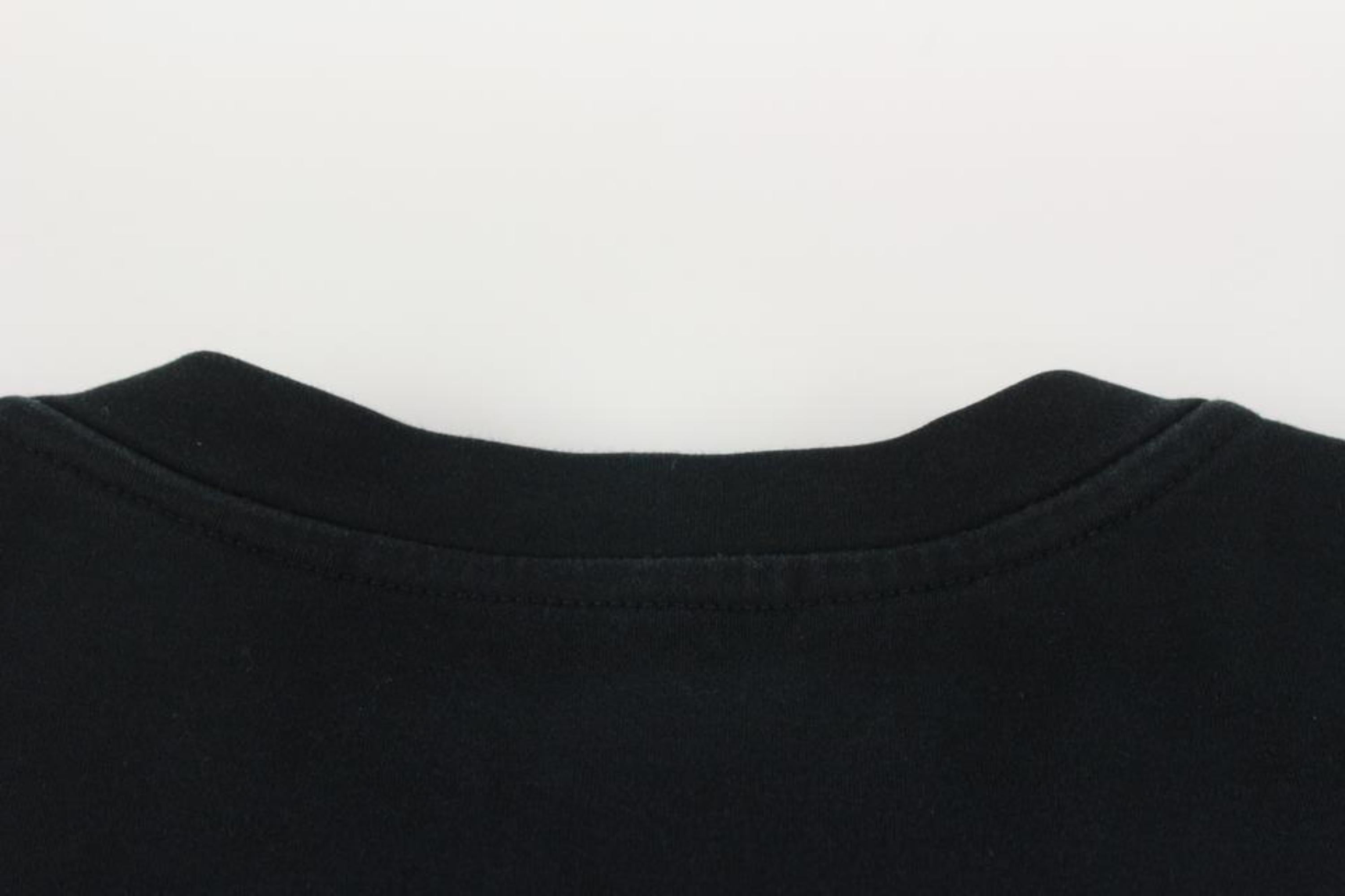 Louis Vuitton Men's XXL Black Rope Flock T-Shirt 1116lv36 For Sale 1