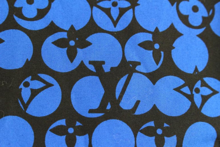 Louis Vuitton Men's XXL Blue Black LV Monogram DNA Long Sleeve Button Shirt  8lv2 at 1stDibs