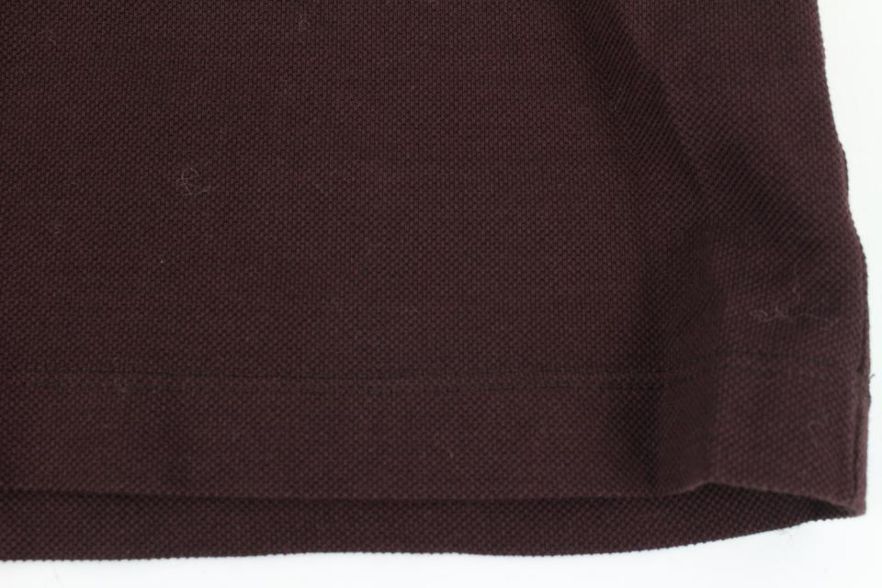 Louis Vuitton Men's XXL Ultra Rare Damier Ebene Collar Polo Shirt 114lv11 For Sale 2