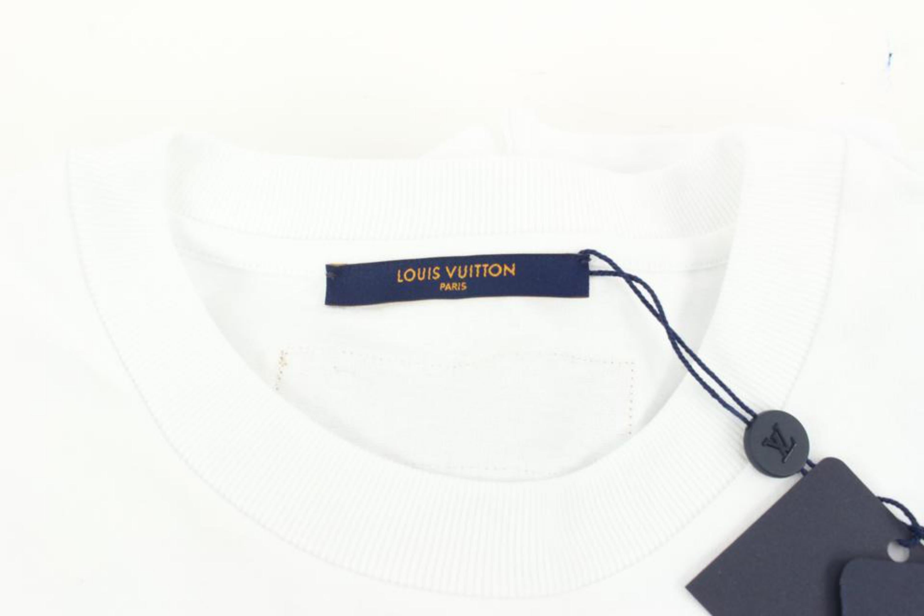 Gray Louis Vuitton Men's XXL Virgil Abloh Snow LV Logo Do a Kickflip T-Shirt Tee 124l