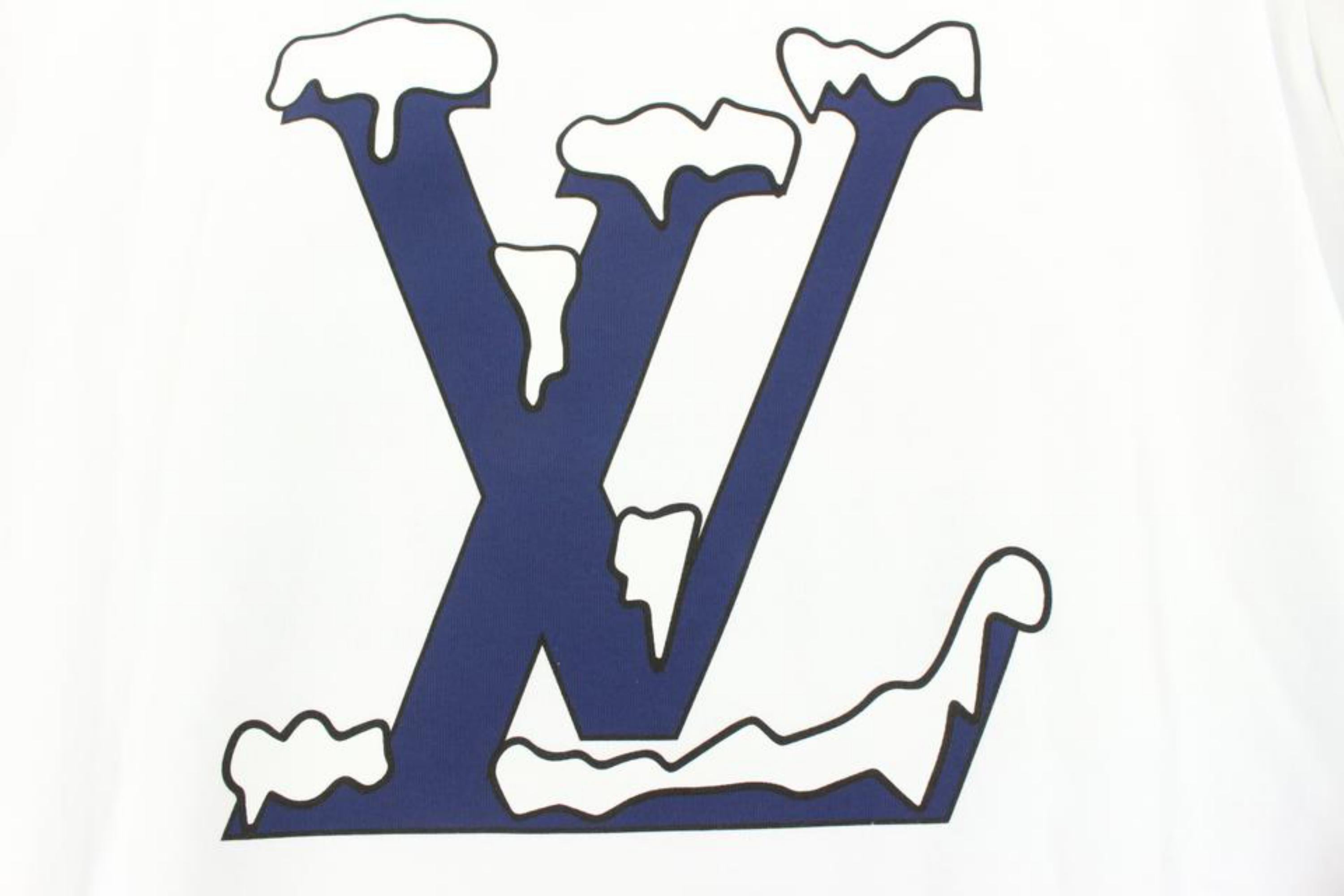 Louis Vuitton Men's XXL Virgil Abloh Snow LV Logo Do a Kickflip T-Shirt Tee 124l 2