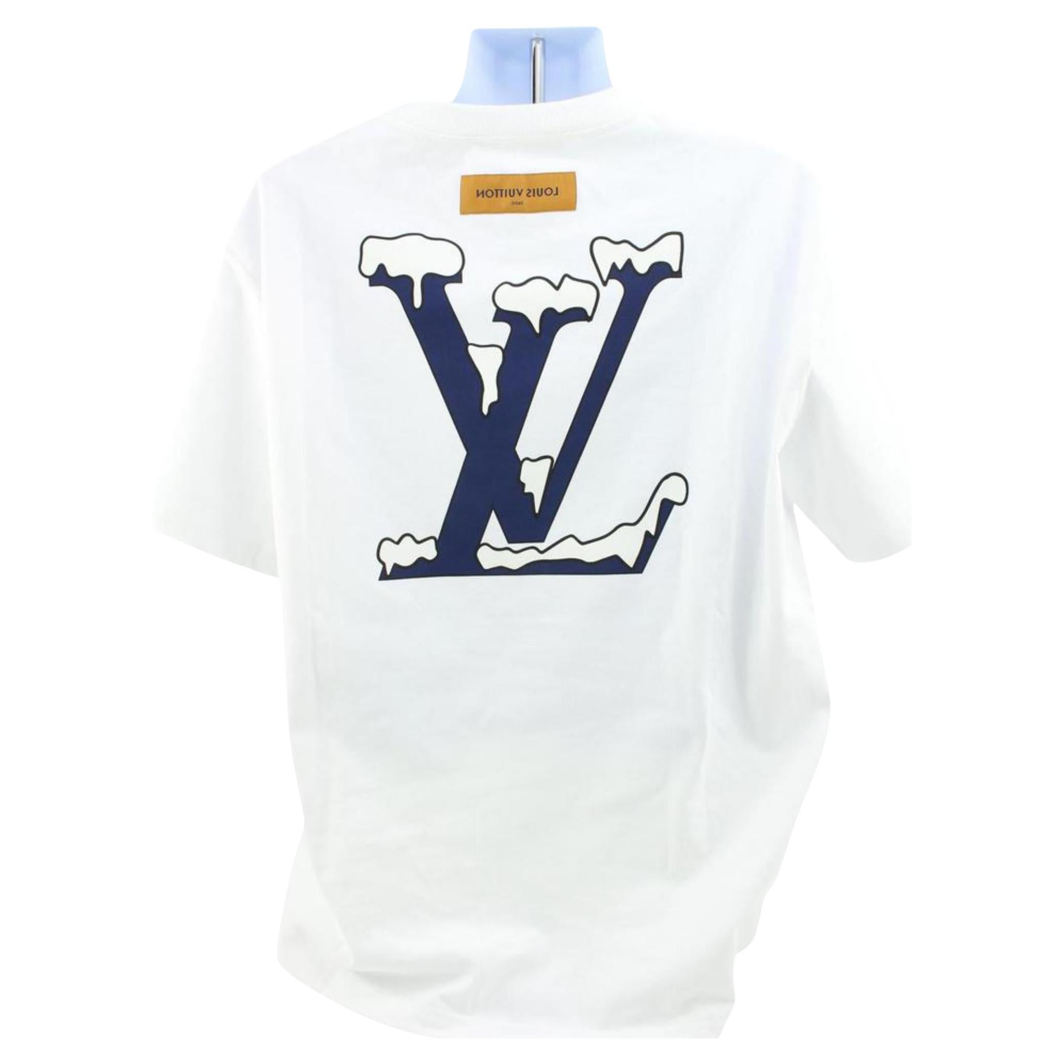 Louis Vuitton Men's XXL Virgil Abloh Snow LV Logo Do a Kickflip T