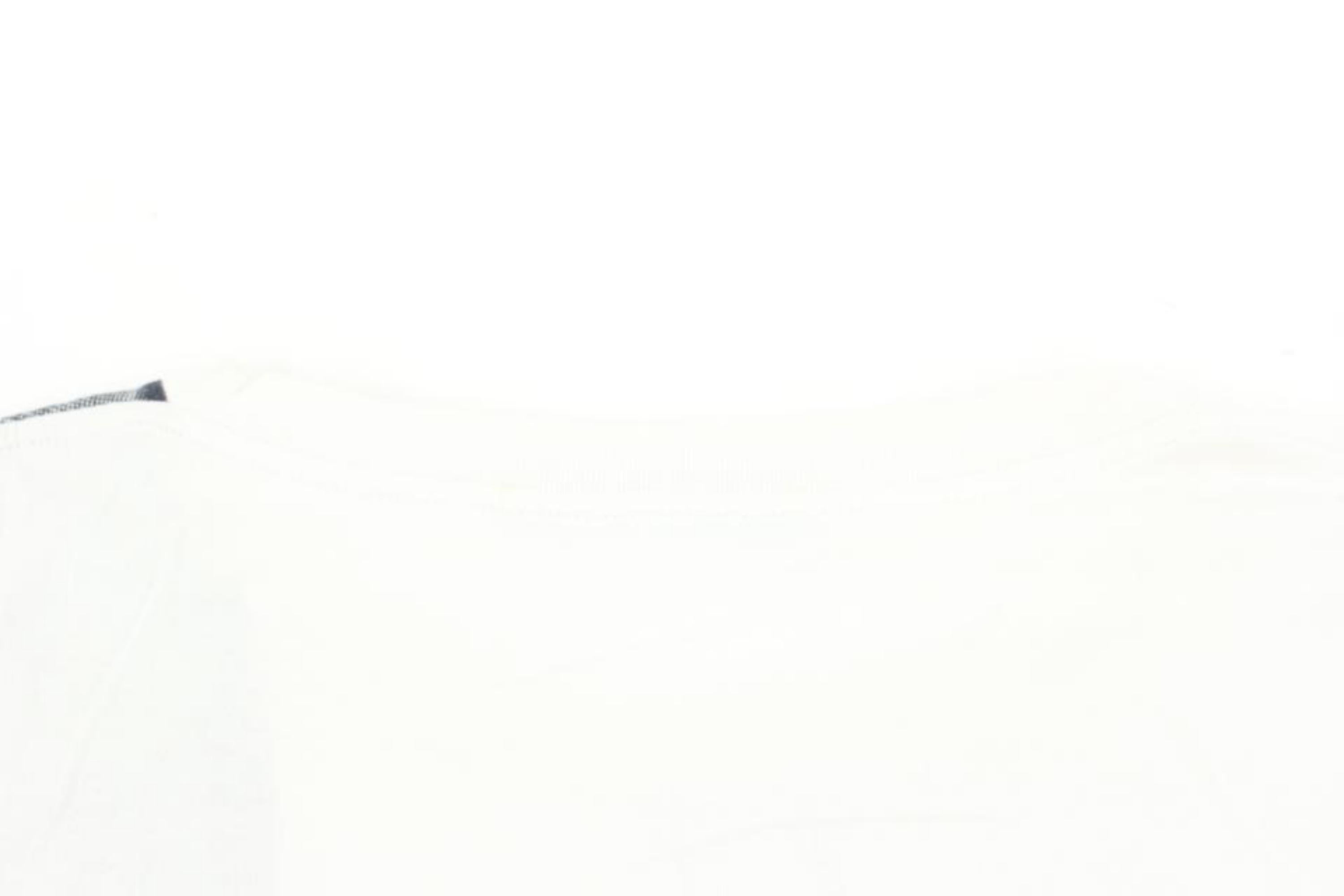 Louis Vuitton Men's XXL White x Navy Scaffolding Climbing Man T-Shirt Tee 119lv6 1