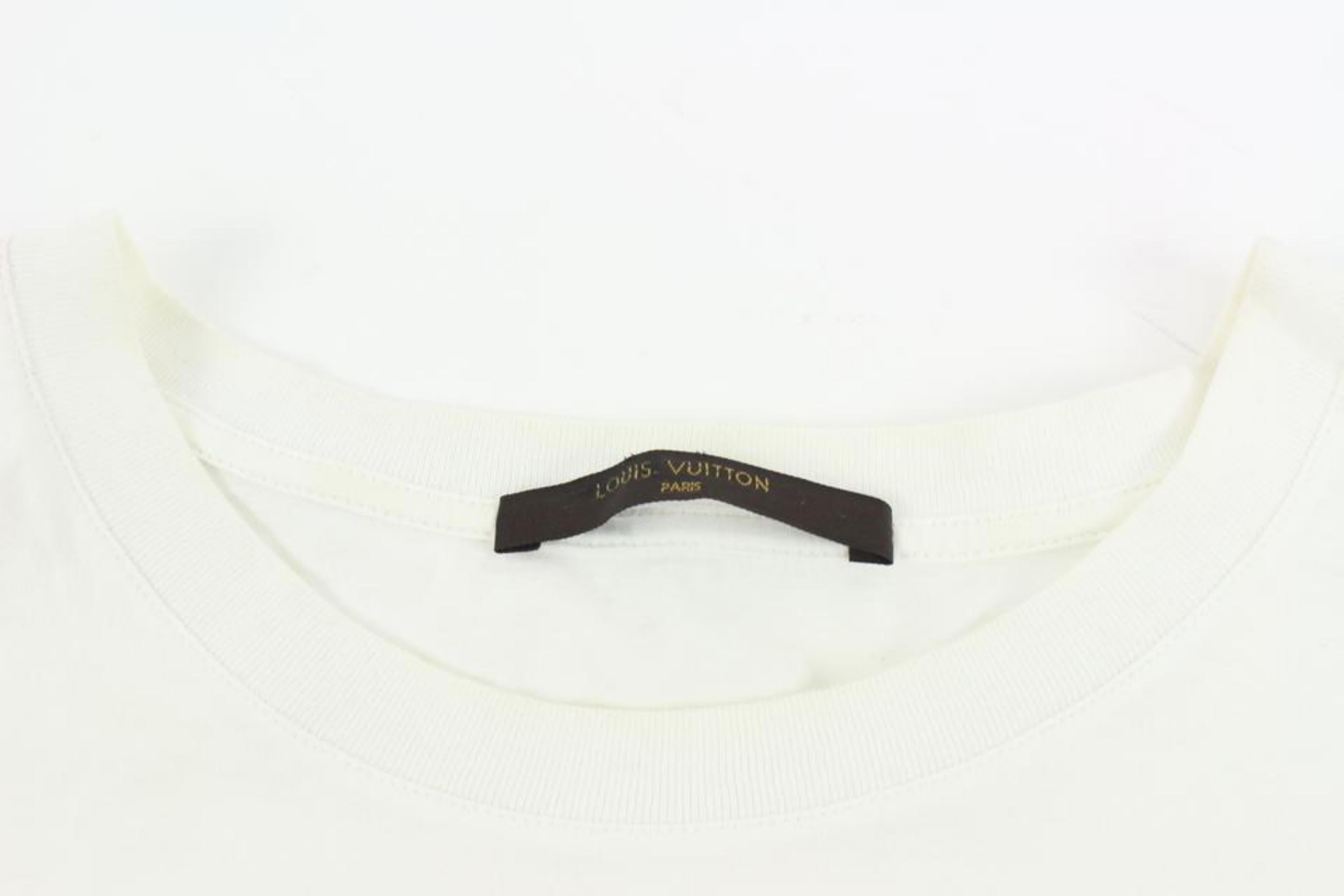 Herren XXXL Limited LV Salz-Brezel-T-Shirt 120lv29 von Louis Vuitton (Weiß) im Angebot