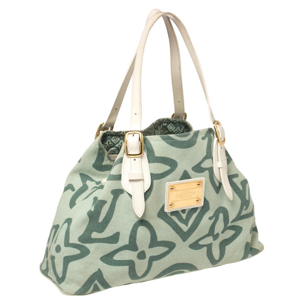 Gray Louis Vuitton Menthe Tahitienne Cabas Limited Edition PM Bag