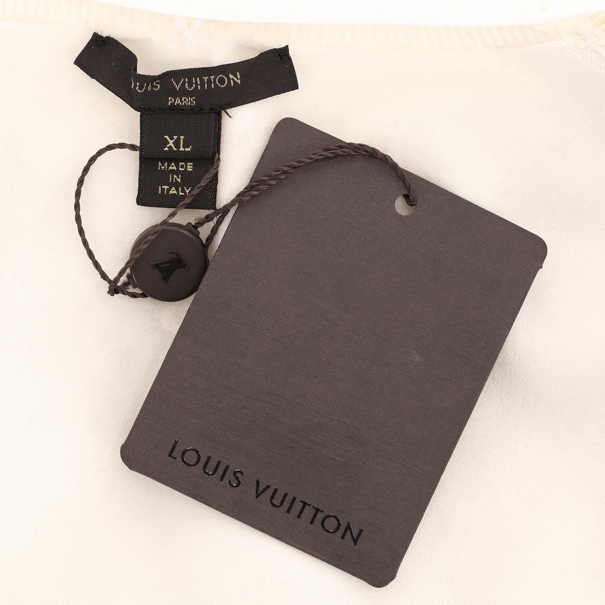 Louis Vuitton Merino Wool Jumper With Broderie Anglaise Collar For Sale 2