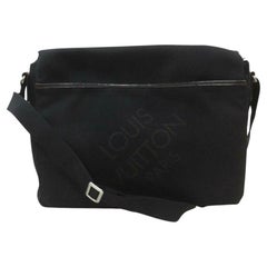 Louis Vuitton Messegner 871670 Black Damier Geant Canvas Shoulder Bag