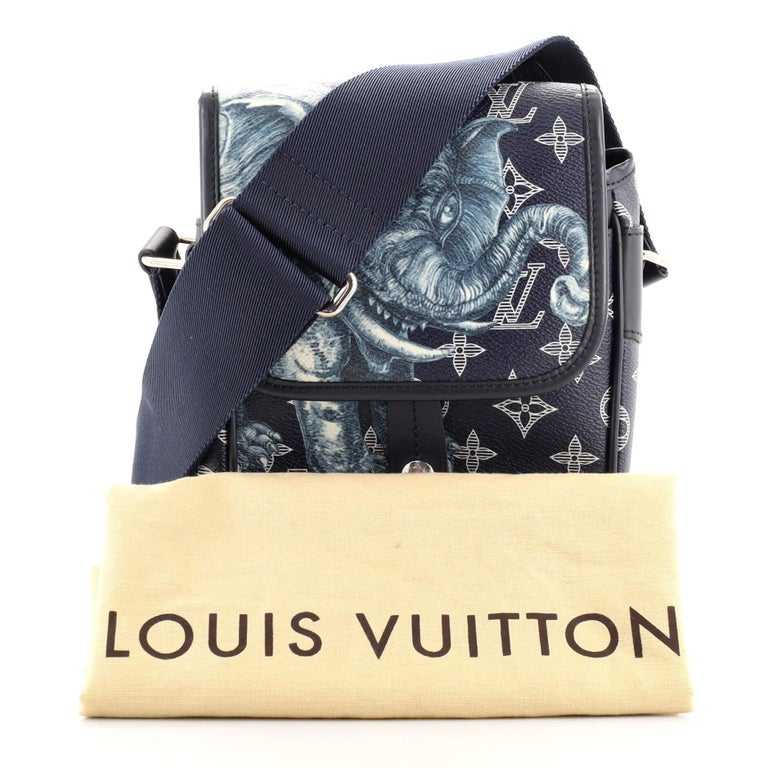 Louis Vuitton Messenger Savane Monogram Chapman Ink Black/Blue in