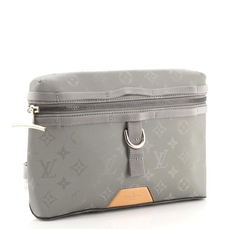 Louis Vuitton Messenger Bag Limited Edition Titanium Monogram Canvas PM  Gray
