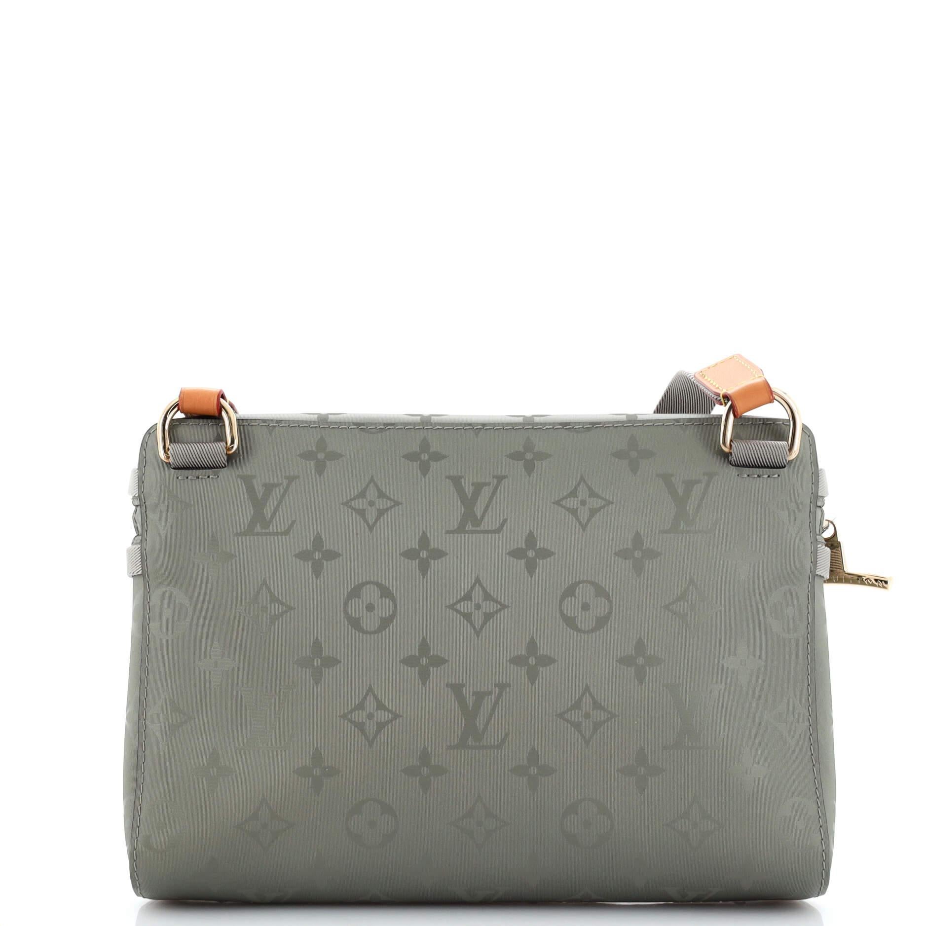 Women's or Men's Louis Vuitton Messenger Bag Limited Edition Titanium Monogram Canvas PM