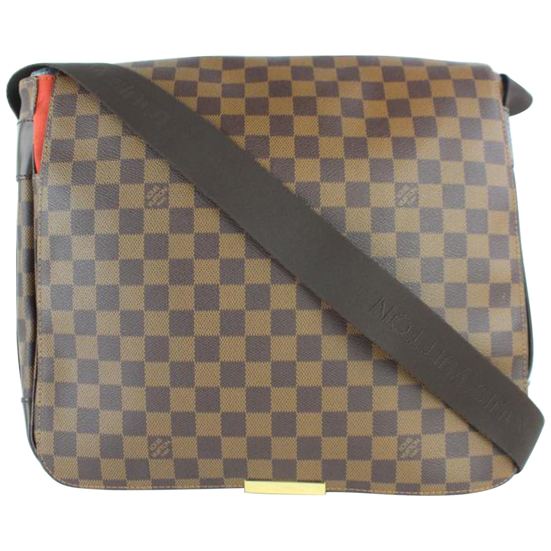 Louis Vuitton Messenger Bastille 4lz0129 Brown Coated Canvas Cross Body Bag  For Sale at 1stDibs