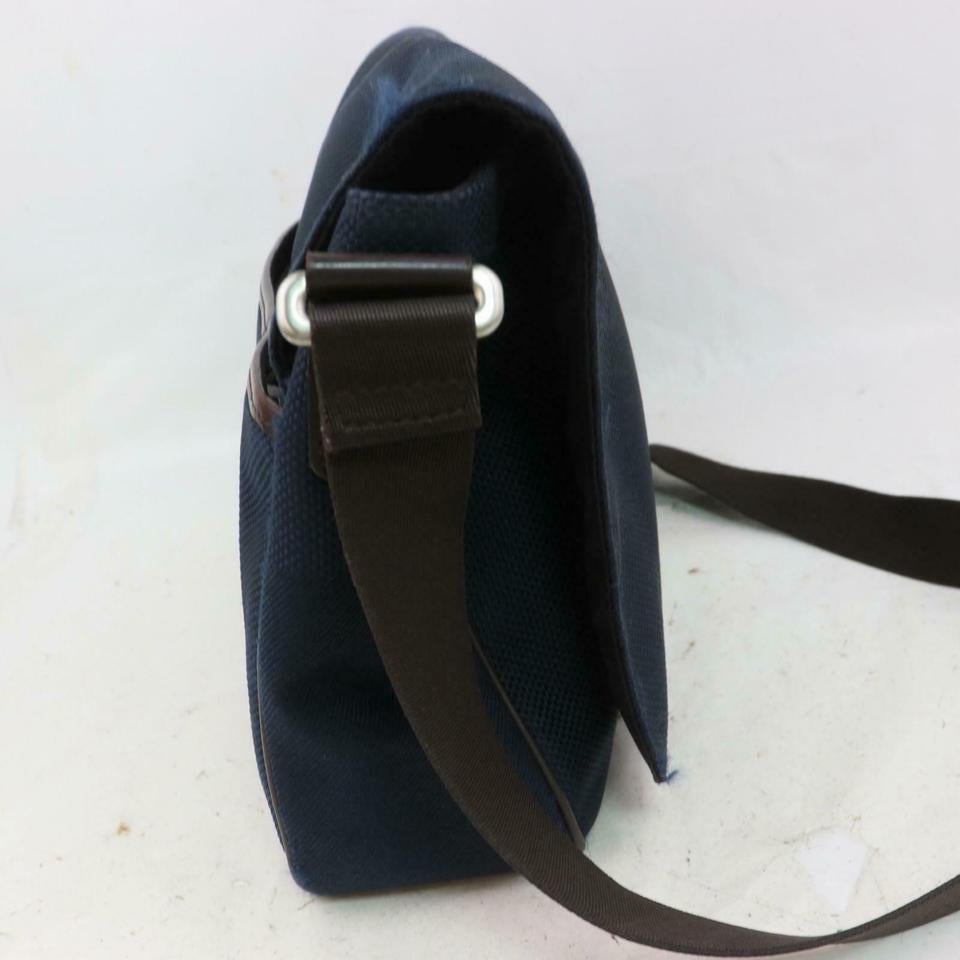 Louis Vuitton Messenger Petit 871251 Navy Blue Damier Geant Canvas Cross Body  In Good Condition In Dix hills, NY