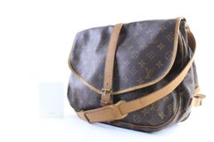 Louis Vuitton Messenger Saumur 25lr0529 Brown Coated Canvas Cross Body Bag