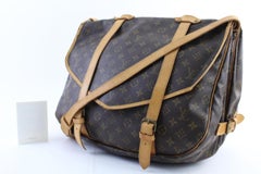 Louis Vuitton Messenger Saumur 43 10lr0219 Brown Coated Canvas Cross Body Bag
