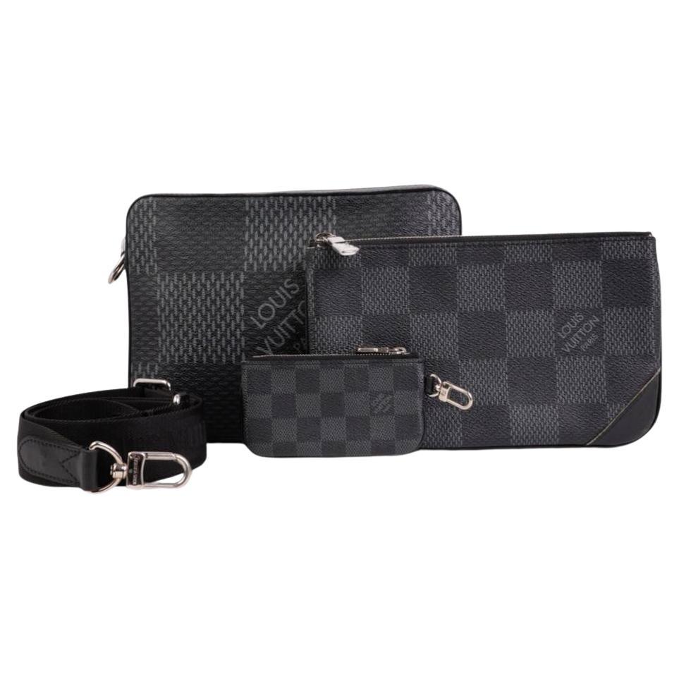 Louis Vuitton Messenger Trio MM Damier Graphite For Sale
