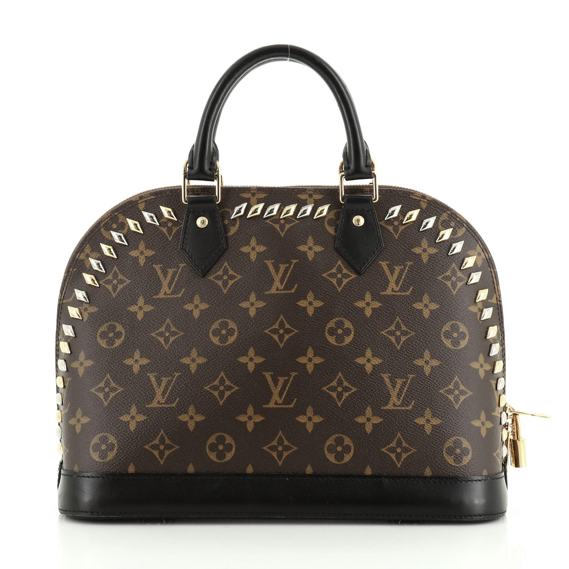 Louis Vuitton Metal Stones Alma Handbag In Good Condition In NY, NY
