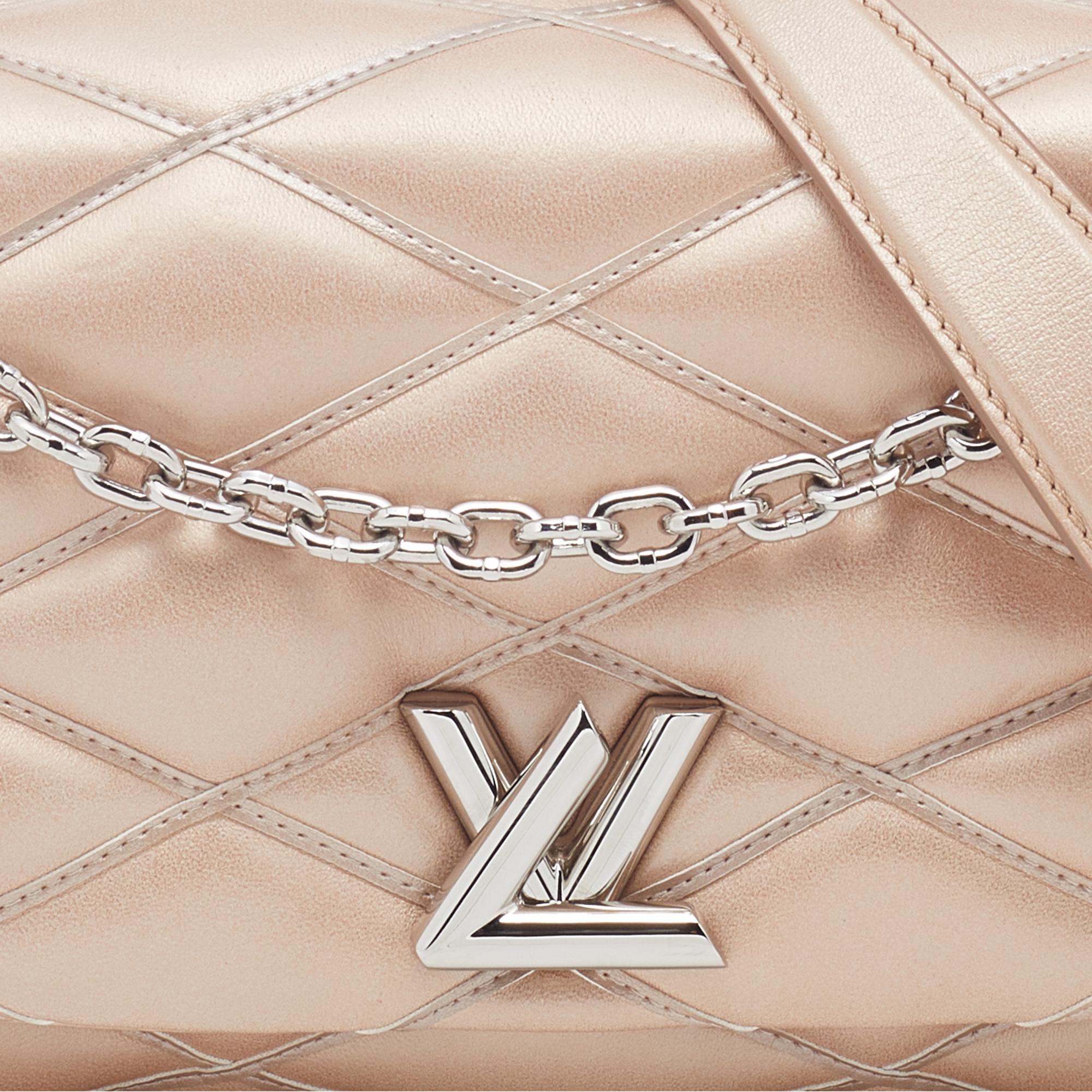 Louis Vuitton Metallic Beige Quilted Leather Go-14 Malletage MM Bag 6
