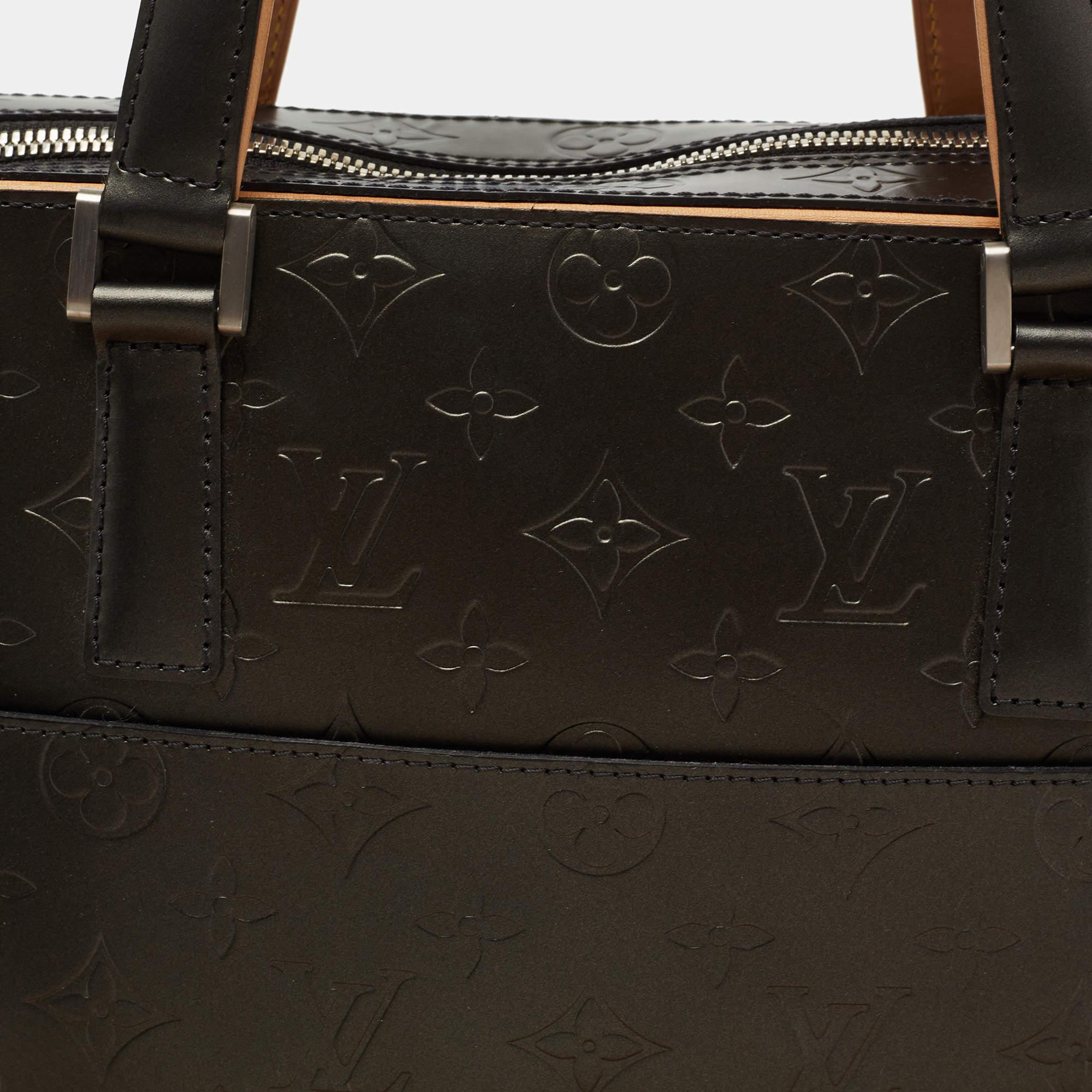 Louis Vuitton Metallic Black Monogram Empreinte Leather Mat Malden 7