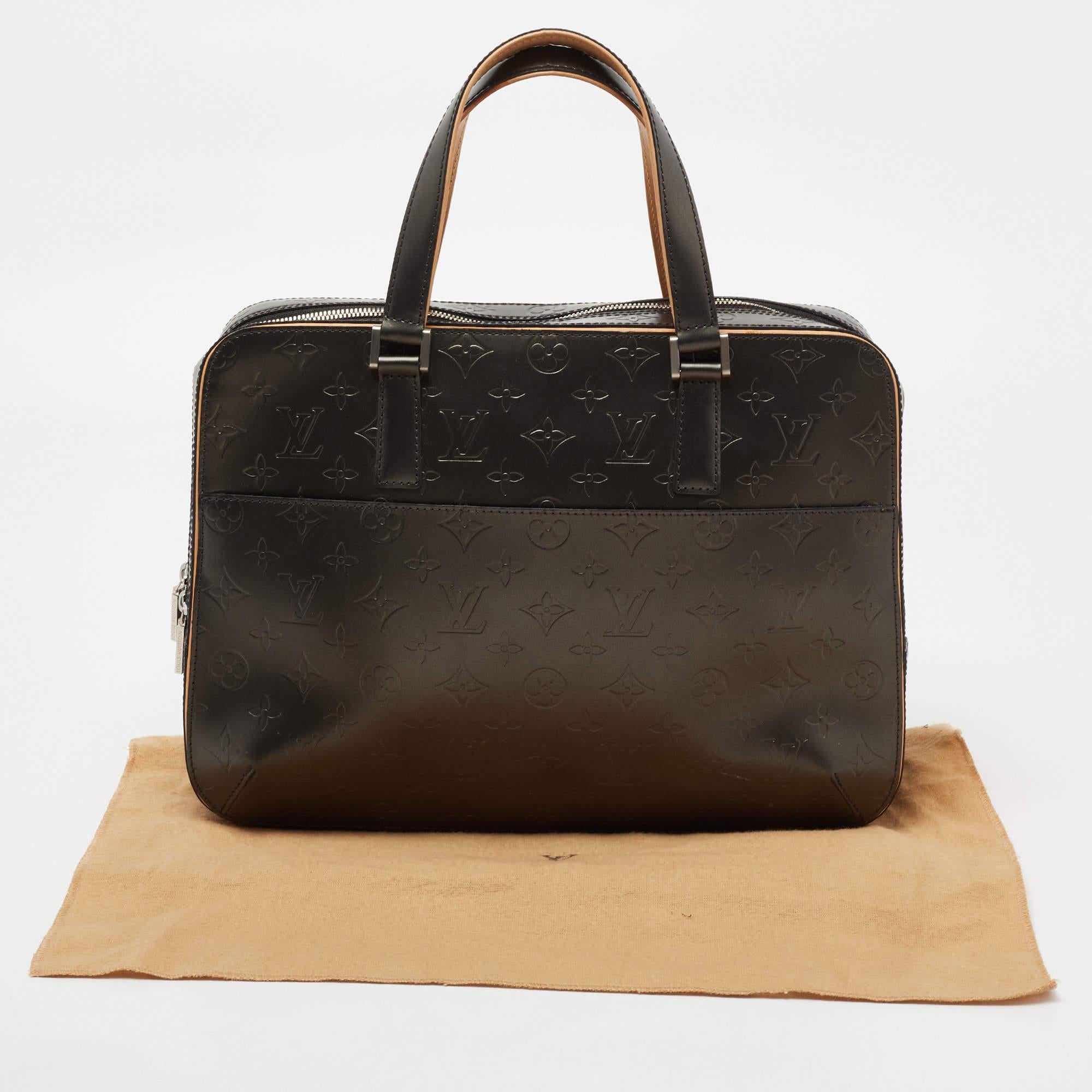 Louis Vuitton Metallic Black Monogram Empreinte Leather Mat Malden 9