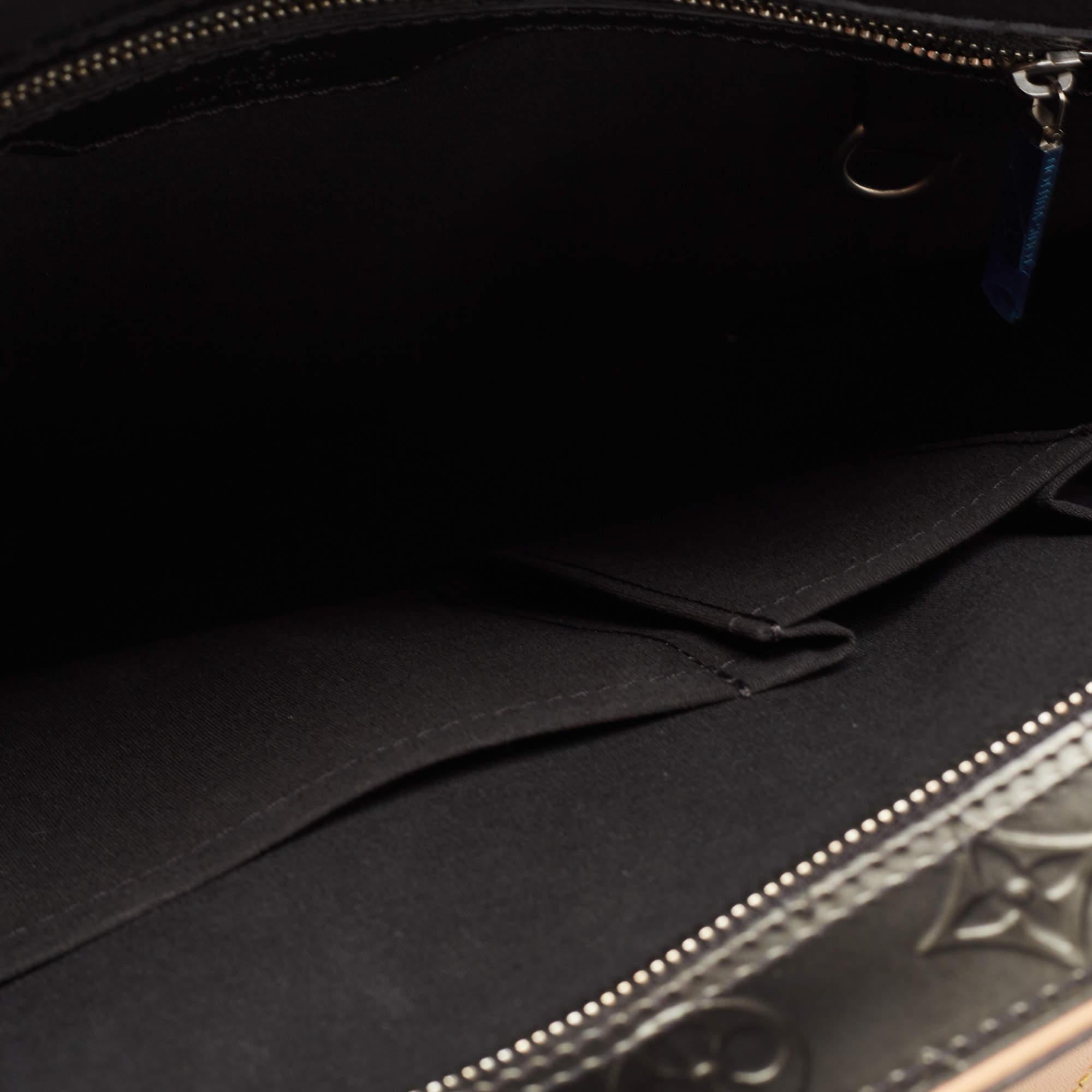 Louis Vuitton Metallic Black Monogram Empreinte Leather Mat Malden 2