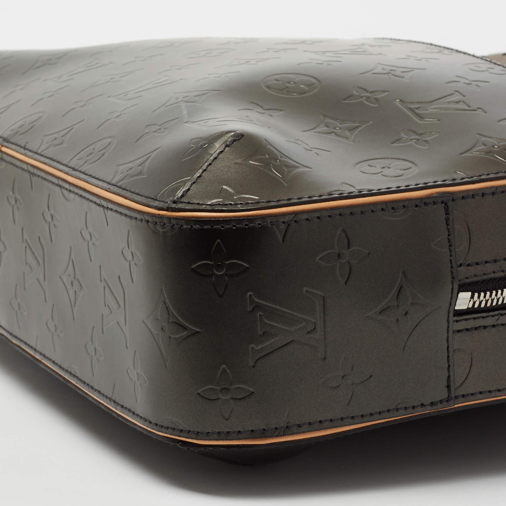 Louis Vuitton Metallic Black Monogram Empreinte Leather Mat Malden 4