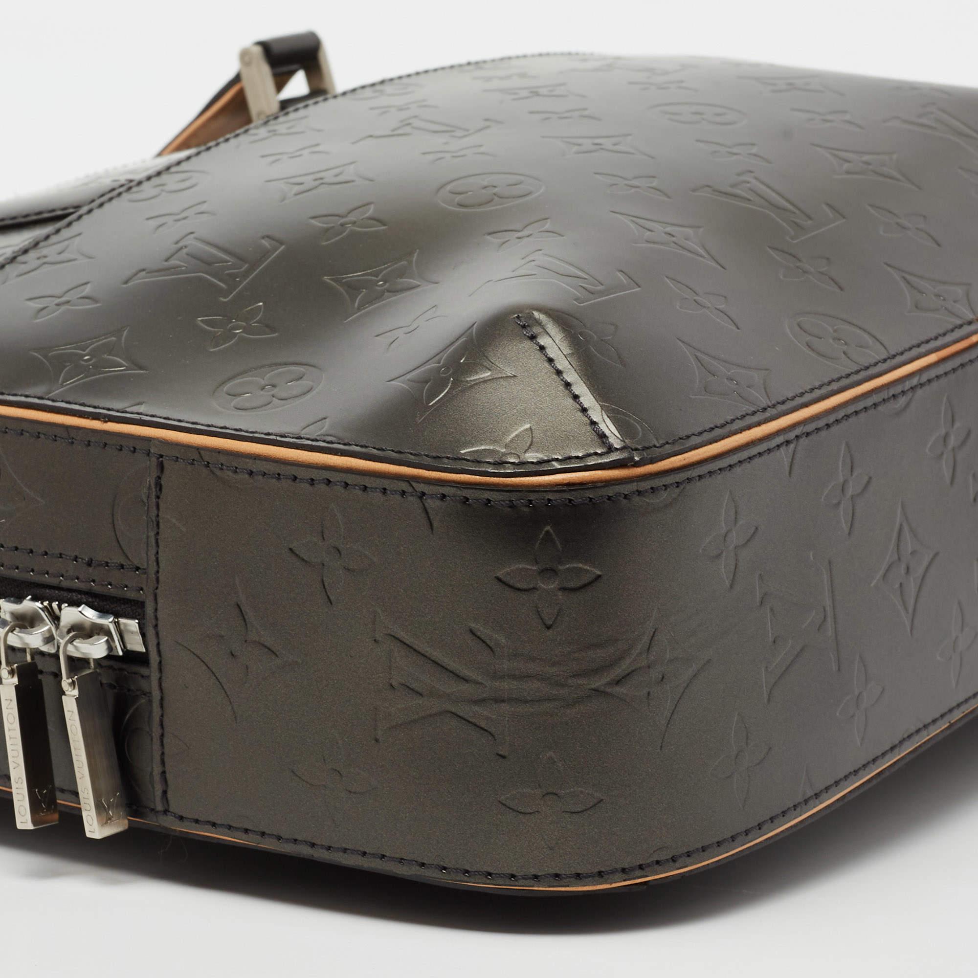 Louis Vuitton Metallic Black Monogram Empreinte Leather Mat Malden 5