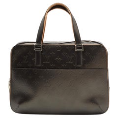Louis Vuitton Metallic Black Monogram Empreinte Leather Mat Malden