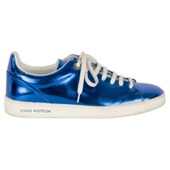 Louis Vuitton Metallic Blue Sneakers - '10s