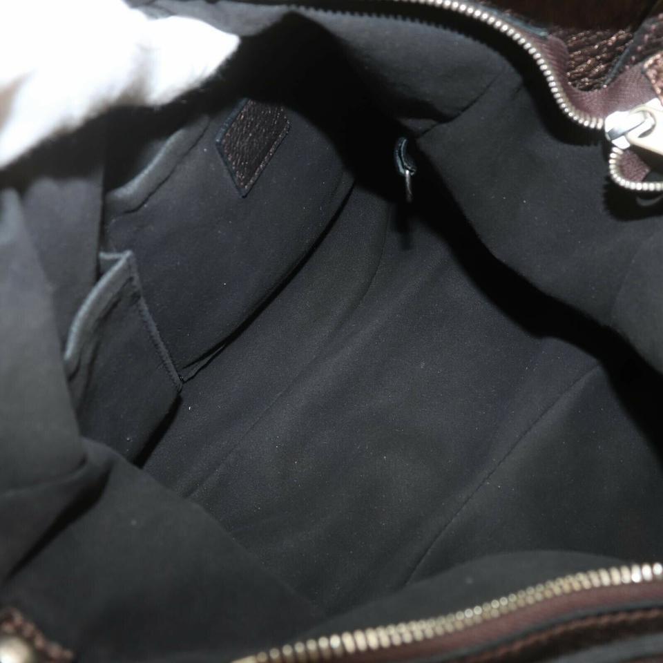 Louis Vuitton Metallic Brown Mahina Leather XS Crossbody Hobo Bag 863002 For Sale 4