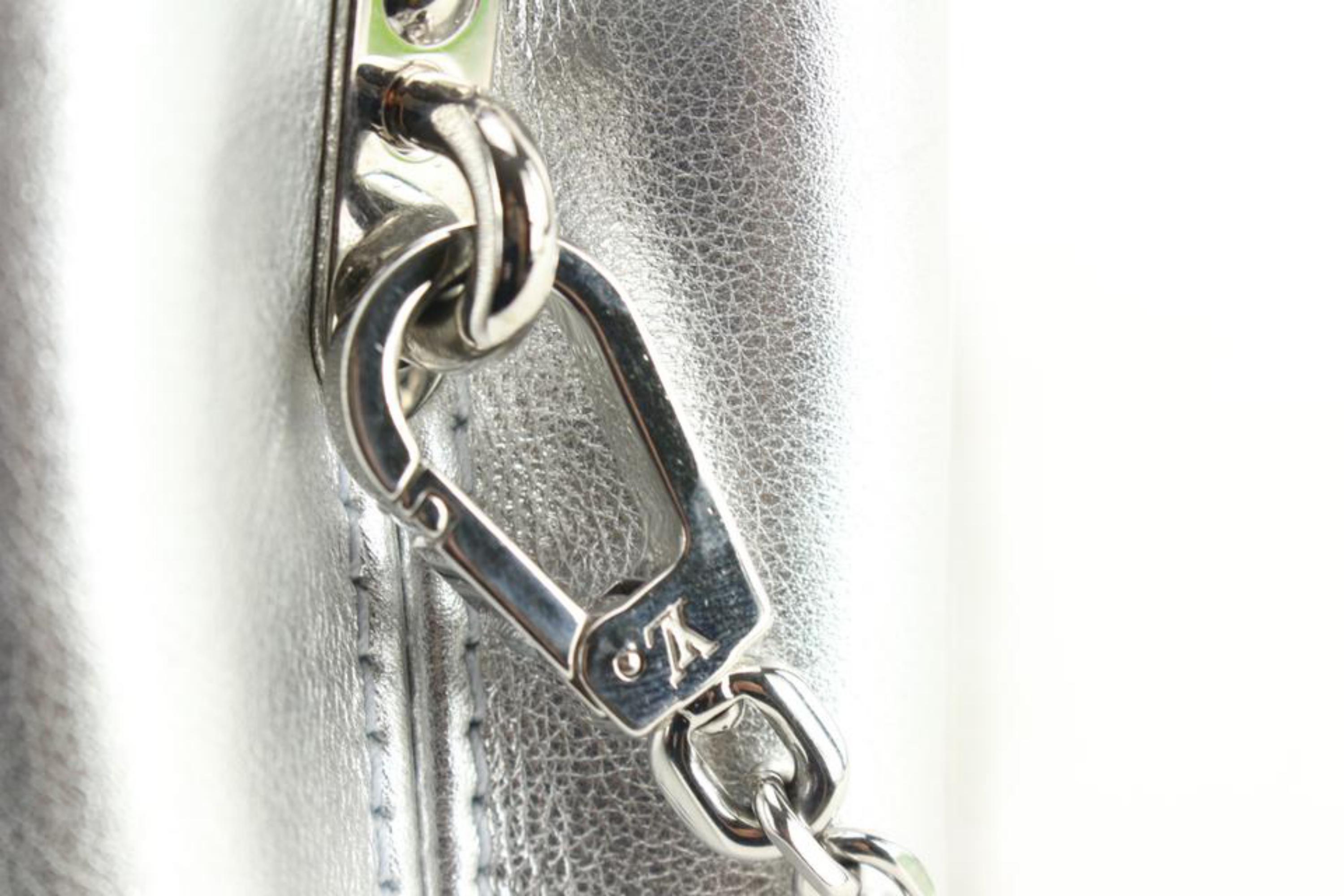 Argent Louis Vuitton Mini Capucines Silver Crossbody Chain 65lk718s en vente