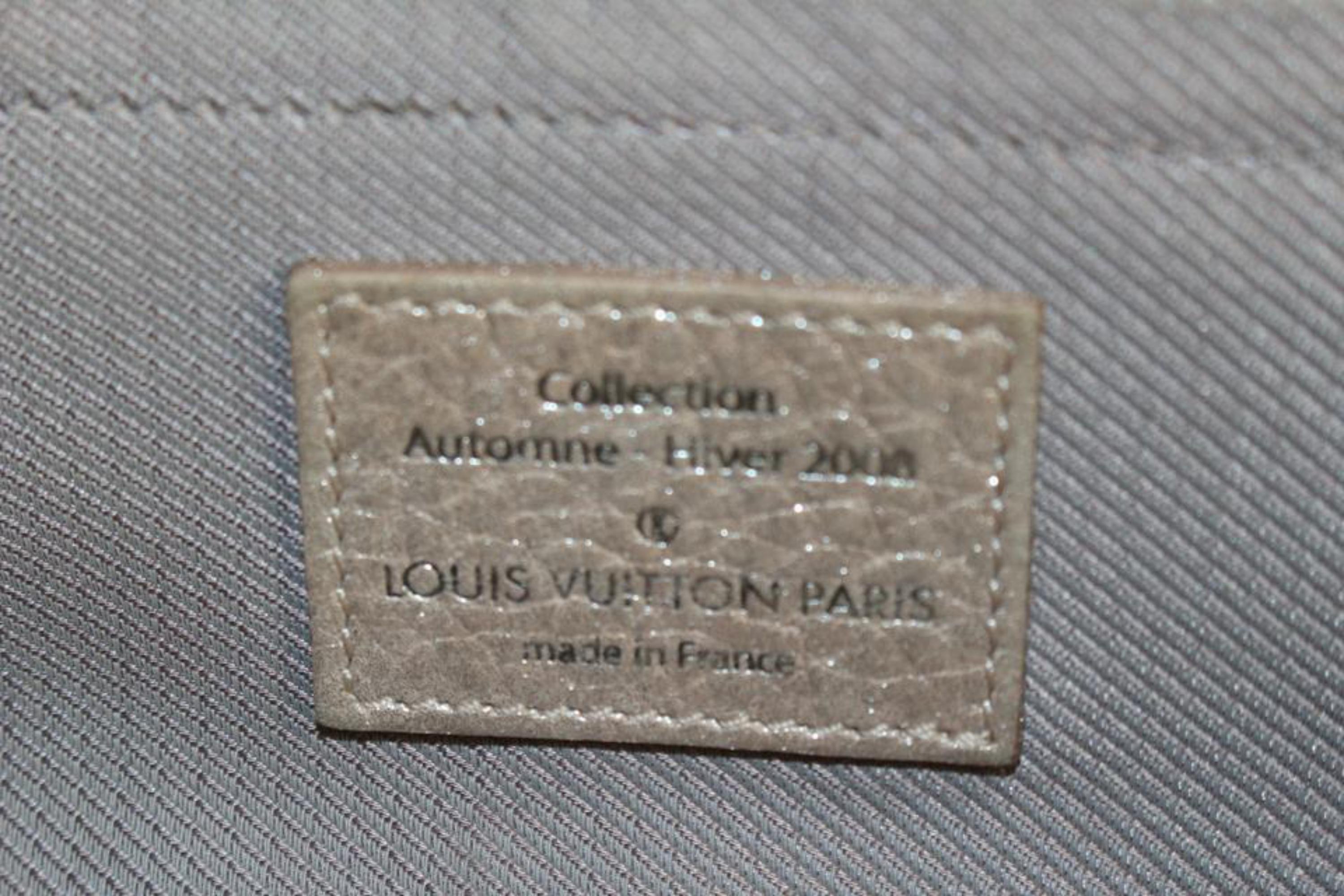 Louis Vuitton Metallic Champagne Leather Monogram Comet Boston Bag 39lu76s For Sale 6