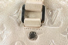 Louis Vuitton Metallic Champagne Leather Monogram Comet Boston Bag 39lu76s